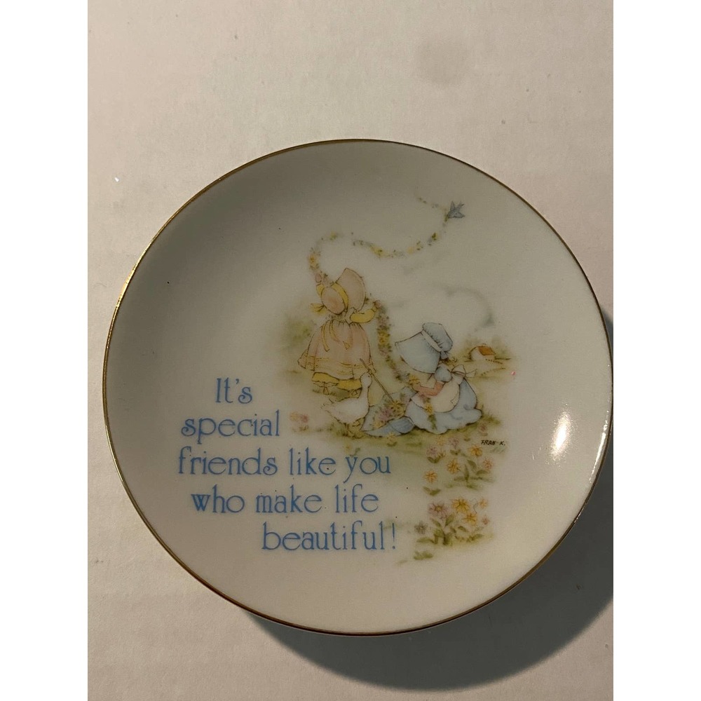 Vintage Lasting Treasures Porcelain Mini Hanging Plate American Greetings